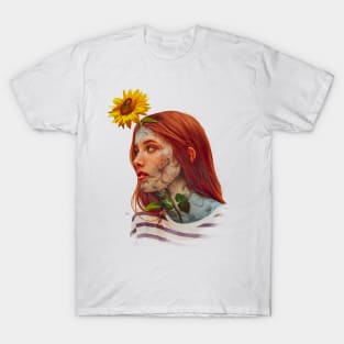 Sunflower girl T-Shirt